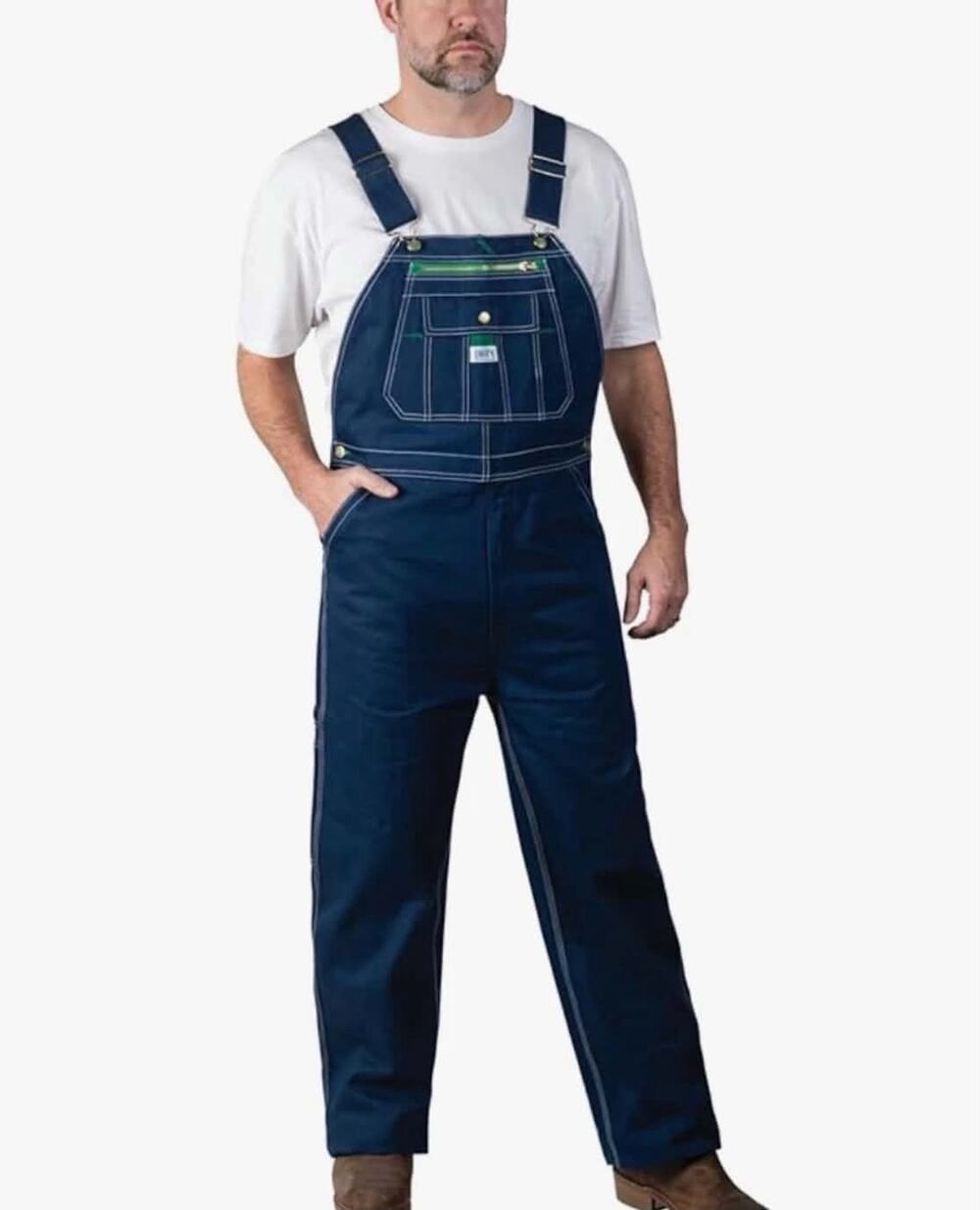 Liberty Bib Overalls Men’s 40x30 Blue Workwear Carpenter Utility Farm Garden New